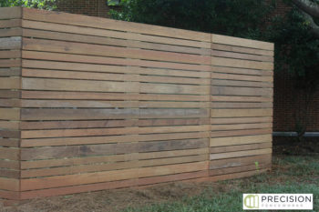 ipe horizontal wood fence